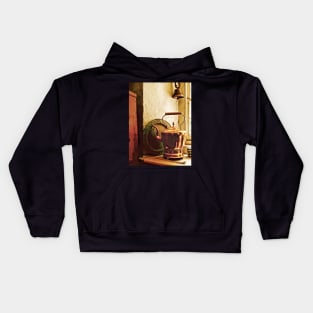 Cooking - Copper Tea Kettle On Windowsill Kids Hoodie